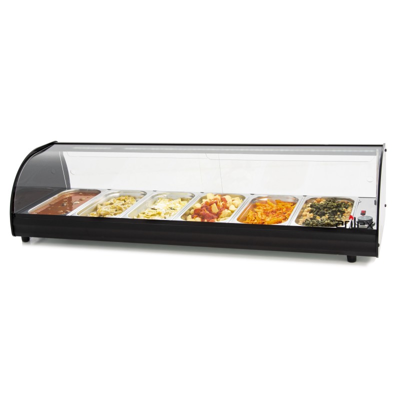 Illuminated Hot Display Cabinet ARILEX with 6 trays GN1/3-40 6CTL