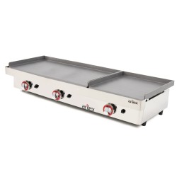Gas Griddle DUO series (80 laminated steel + 40 laminated steel) with measures1210x457x265h mm 8040PGLL