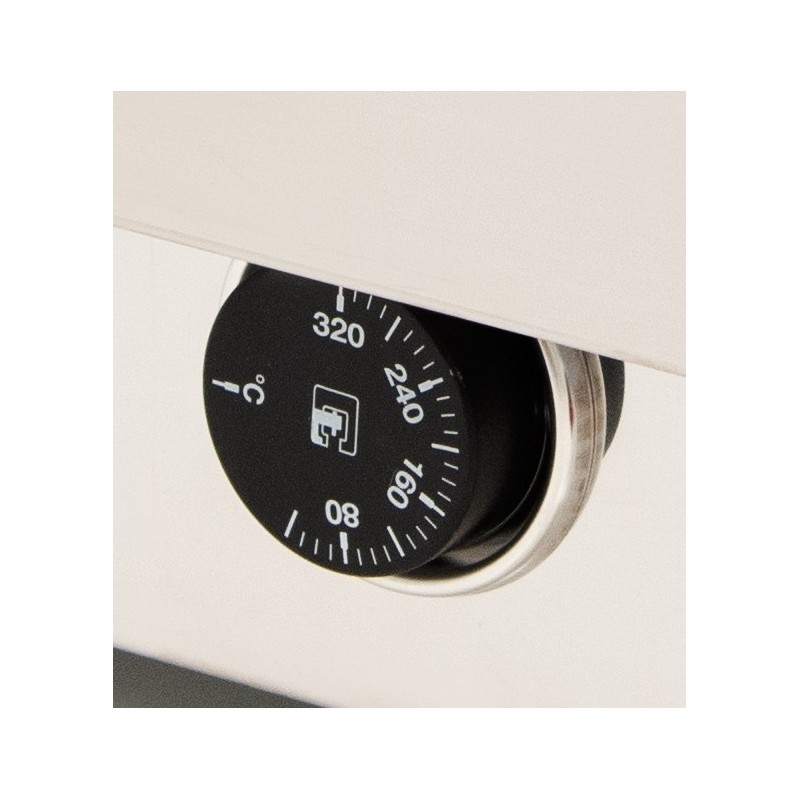 Plancha eléctrica ARILEX en acero laminado de 6 mm con medidas 610x457x240h mm 60PEL