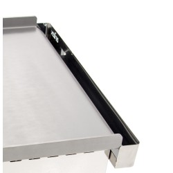 Plancha eléctrica ARILEX en acero laminado de 6 mm con medidas 810x457x240h mm 80PEL