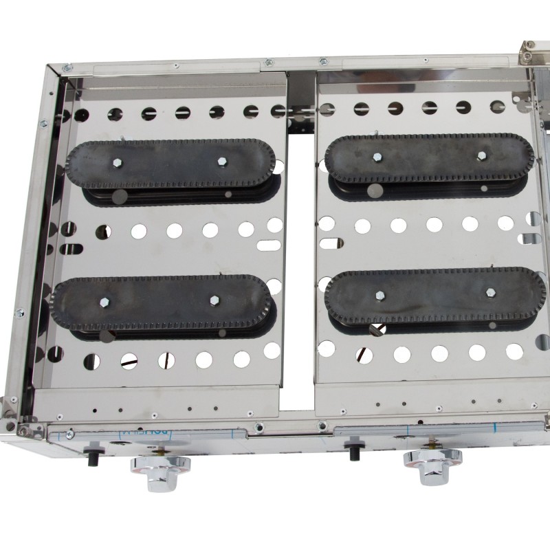 Gas Frytop of 67cm with hard chrome steel plate 15mm thick with measures 1005x590x345h mm 100FRYGCB
