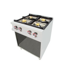 4 Burner gas cooker with pilot of 2x7,5 +2x5,5 kW 80CG70