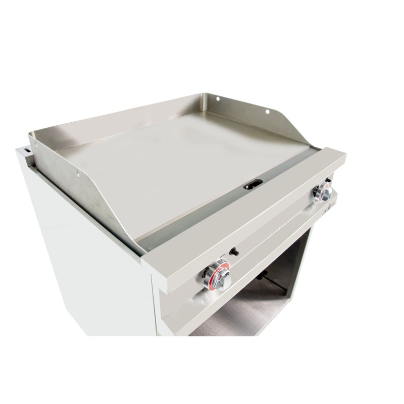 Frytop a gas acero rectificado 800x700x900h mm 11,4 kW 80FRYGR70