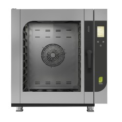 Horno eléctrico Mixto Digital Full Touch 6 GN1/1-60x40 con Control de Humedad y Lavado Automático CHEFMATE MBM CMFE6-HUWU